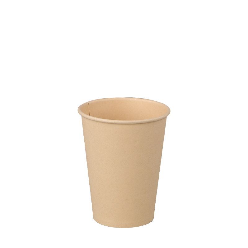 Cốc giấy đơn tường Kraft không tẩy trắng 6oz