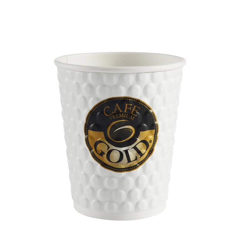 Cốc giấy nóng dập nổi miễn phí bằng nhựa 12oz